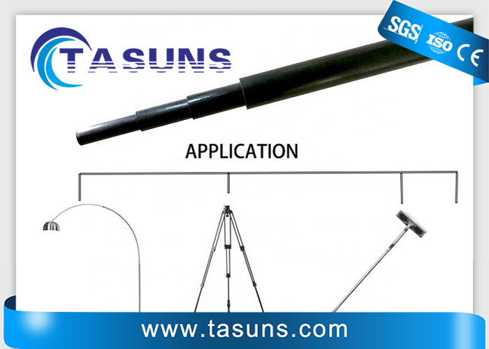 3k Weave Roll Wrapped Spliced Carbon Fiber Telescopic Pole Extendable