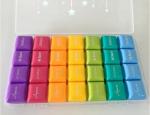 Customized logo Hot sales colorful plastic pill box,7 day pill box,192g vitamin