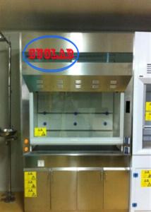 China Automatic Control Ducted Fume Hood Manufacturers with Ducted Exhaust System and 6mm Glass Window factory