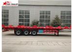 24/32/48/53/50 Foot Semi Truck Flatbed Trailer With Leaf Spring Suspension