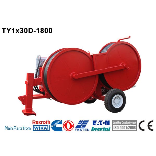 China Transmission Line Stringing Tools Hydraulic Cable Tensioner With Changchai Engine factory