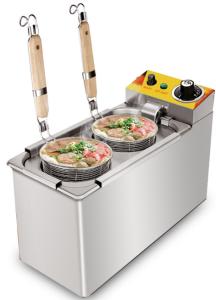 China 2 tanks Electric Pasta Cooker Commercial countertop 2.5L for restaurant factory