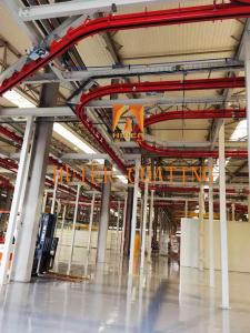 China Sound Dampening Steel Made Hanging Monorail System For Smooth Transportation Of Products factory