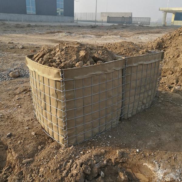 China Welded Gabion Box Flood Military Bastion Galfan Defensive Barrier factory