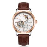 Automatic mechanical movt stainless steel caseback wrist watch for men