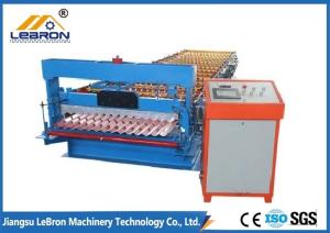 China GI GP Material Corrugated Sheet Roll Forming Machine , Corrugated Sheet Metal Machine factory