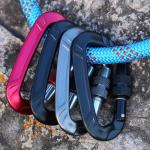 Heavy Industry 12kN Aluminum Snap Hook for Hammock Locking Carabiner Climbing