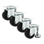 350kg Loading PA 3 Inch Heavy Duty Swivel Casters With Feet Cups