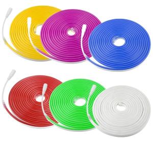 China SMD2835 LED Neon Strip Light Flexible PVC RGB Waterproof With 12V 110V 220V factory