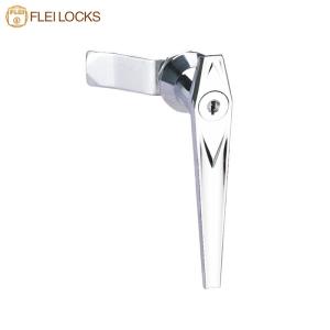 China Chrome L Handle Lock , Zinc Industrial Cabinet Handles Long Using Life factory