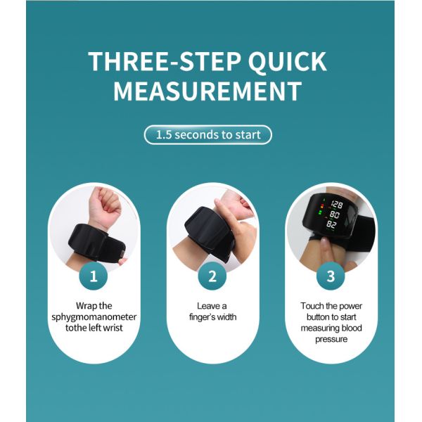 LCD Display With Voice Prompt Quick Results With One Click Household Hospital Level Digital Blood Pressure Monitor
