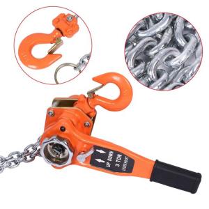 China Steel Lifting Forged Hook 2 Ton G80 Chain Pulley Hoist factory
