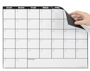 China Flexible Magnet Material and Special Dry Erase Lamination for Customized Magnetic Fridge Calendar factory