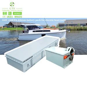 China CTS high power litium battery 500V 120KWH 200kwh Lifepo4 battery for electric boat yacht Marine factory