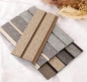 China Interior Decoration Fluted Wall Panels Wooden Grain Design and Textured Wooden Grains factory