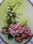 100% pure silk embroidery ribbon