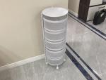 Carbon steel Round Rotatable Multi Layer Kitchen Shelf For Fruit Vegetable