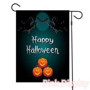 China Pink Display Silkscreen Decorative Halloween Flags factory