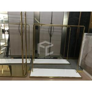 China CNC Iron Garment Store Display Stands Racks T4 Lighting factory