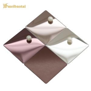 China ASTM Cold Rolled Stainless Steel Plate Gold Rose Four Feet factory