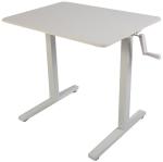 Modern Luxury CEO Office Manual Lift Desk Table Office Furniture Wood Style