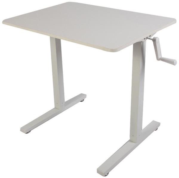 Modern Luxury CEO Office Manual Lift Desk Table Office Furniture Wood Style