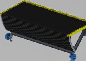 China Stainless Steel Escalator Step Type 1000 800 600 Black Color 3 Sides Yellow Demarcation factory