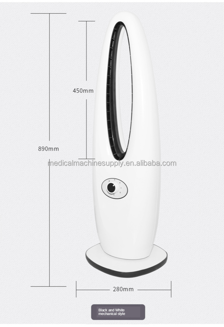 Computer Cooling Fan Bladeless Tower Fan with Water Cooling and 220V Voltage