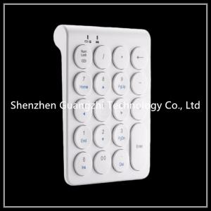 Mini Plastic Atm Machine Number Pad 15 Keys White Color Wireless Bluetooth