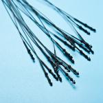 Round Head Plastic Snap Lock Pins Black Plastic Clothing Tag Fastener