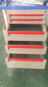 China ABS And Stainless Steel Hospital Equipment Mobile Nursing Patient Medical Cart Medical Emergency Trolley Cart factory