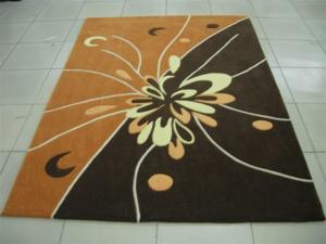 China Flower Handtufted Acrylic Area Rug Carpet 2000G/SQM factory