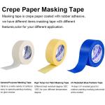 24mm Yellow Masking Tape For Car Heat Resistant And Customized Logo