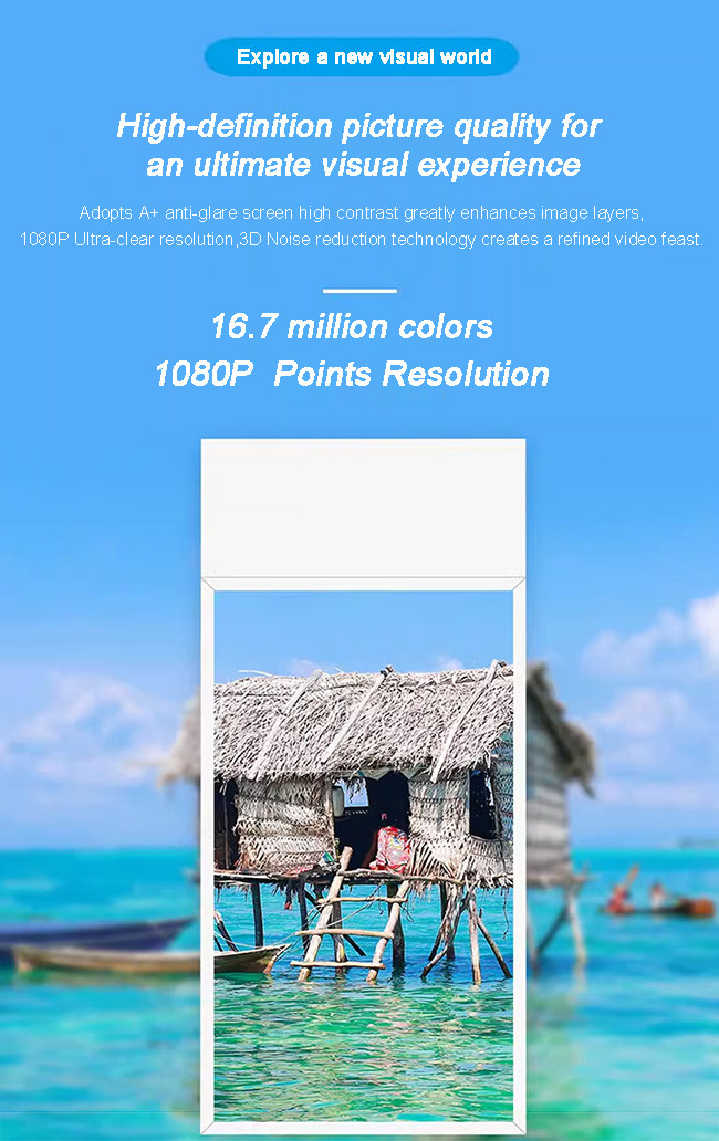 Manufacturer Digital Signage Advertising Film Wall Panel HD Video 3D TV Poster Display Billboard