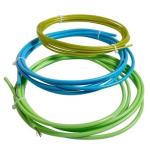 Transparent Colour PP Coated Stainless Steel Cable 0.8mm 1x19 Curtain Rope for