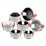 Commercial Led Recessed Downlights Ceiling 110LM/W Rohs Approved