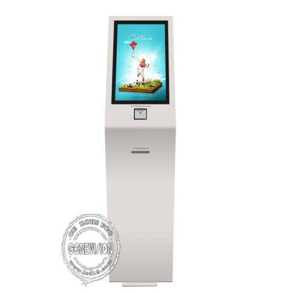 China 24" 27" Self Service Touch Screen Kiosk With Thermal Printer factory