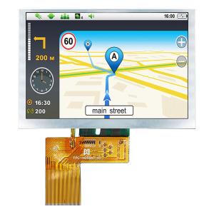 China 5.0 Inch 800x480 Display IPS Sunlight Readable Monitors TFT LCD Display Manufacturer factory