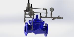 China Nylon Reinforced Surge Anticipating Relief Valve Ductile Iron Water Hammer factory
