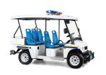 White 5 Seater Battery powered Electric Patrol Car 5KW 72V