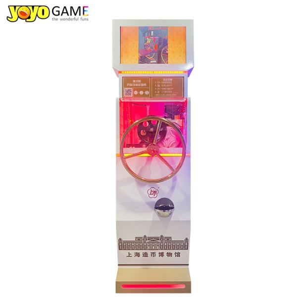 Souvenir Coin Penny Press Vending Machine with AD Advertisement Screen for