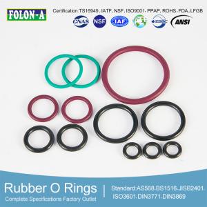 China High Elongation Viton O-Rings Up To 10 Pressure Range factory