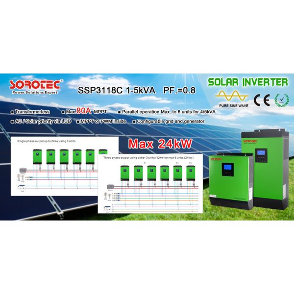 DC / AC High Frequency inverter used in home , Pure Sine Wave