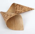 Eco Friendly Bamboo Leaf Disposable Serving Cone For Party Canape Snacks