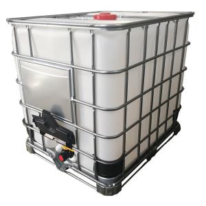 China HDPE 1000 Litre IBC Tank Plastic Container Reusable Liquid Storage factory