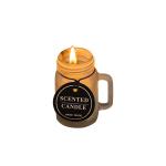Aluminum Cap Frosted Nordic Style Glass Candle Cups