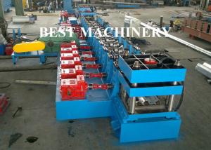 China Highway Guardrail Roll Forming Machine Hydrualic Punching Cutting factory