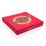 Custom Logo Bulk Rectangle Corrugated Cardboard Pizza Boxes 30 Inch Cajas White