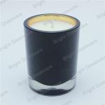 fashion decoration black candle holder, candle container sale in holiday
