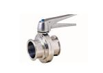 High Performance 2 Inch Butterfly Valve Sanitary Grade With Forged Material Disk